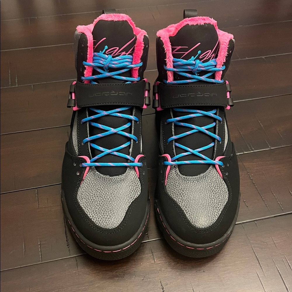 Nike Air Jordan Flight 45 TRK Trek Shoes Sneakers Boots 467956 008 Girls Youth 6 - Picture 6 of 16